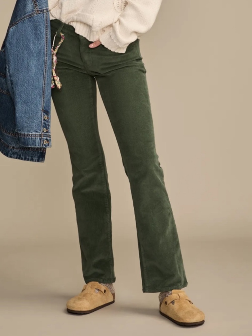 Lucky Brand Olive Green Boot Cut Jeans